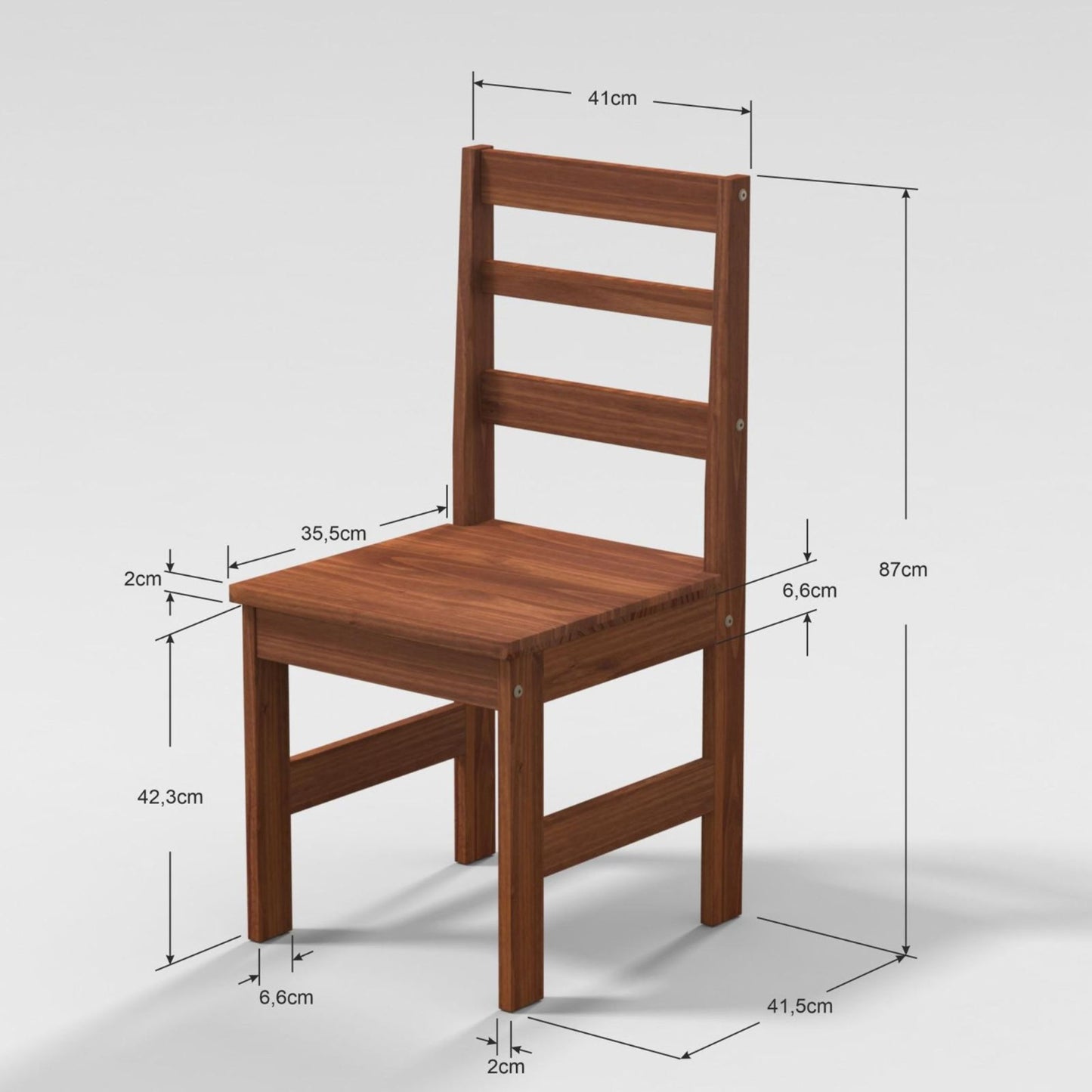 Silla Mexicana de madera maciza - CERA