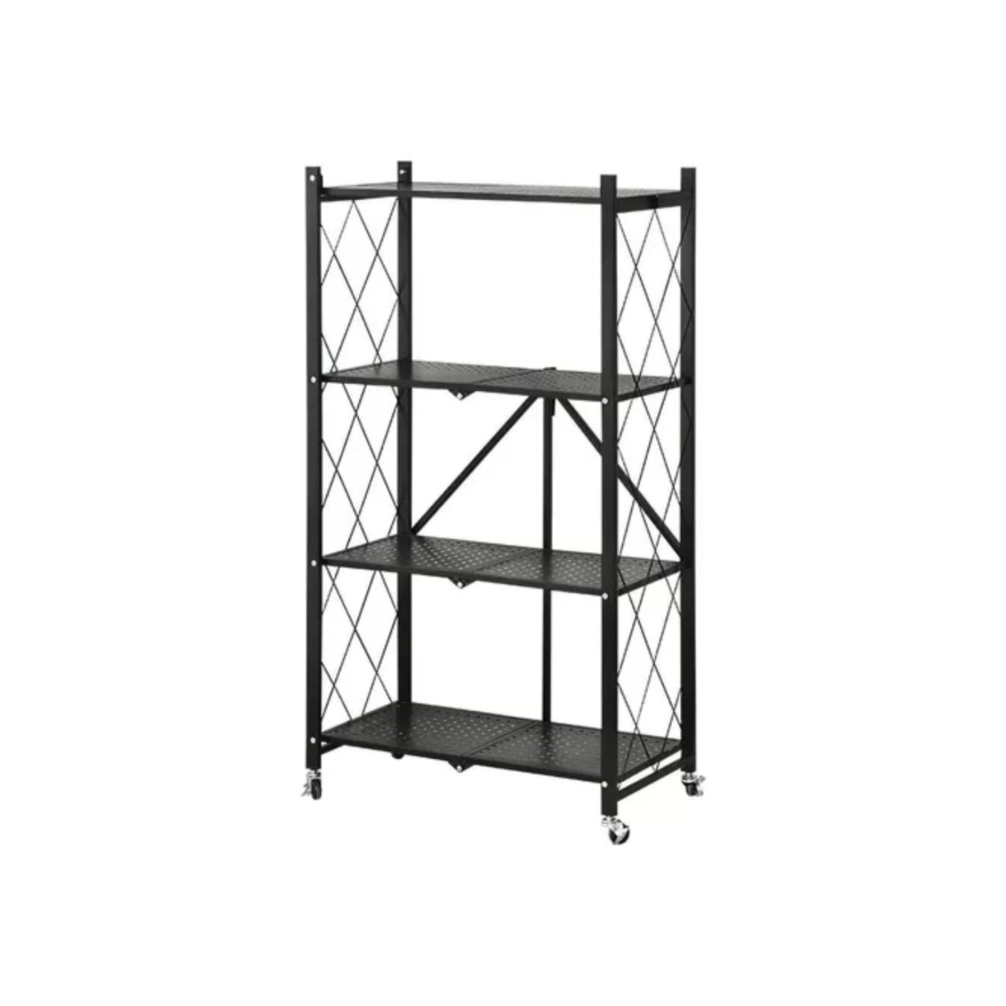 Estantería plegable de metal 416 - NEGRA