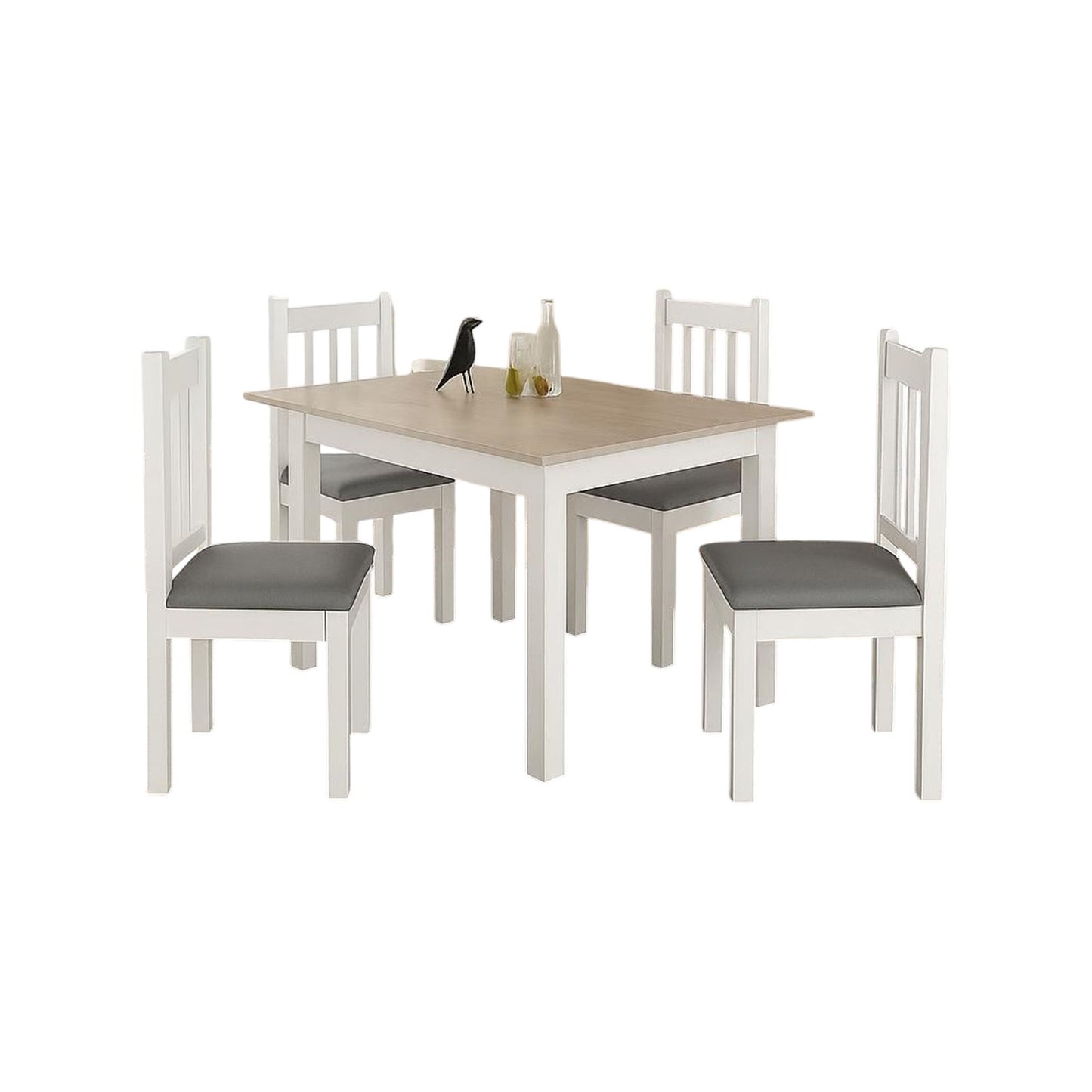 Juego de comedor 4 sillas San Pablo - 28572 BLANCO