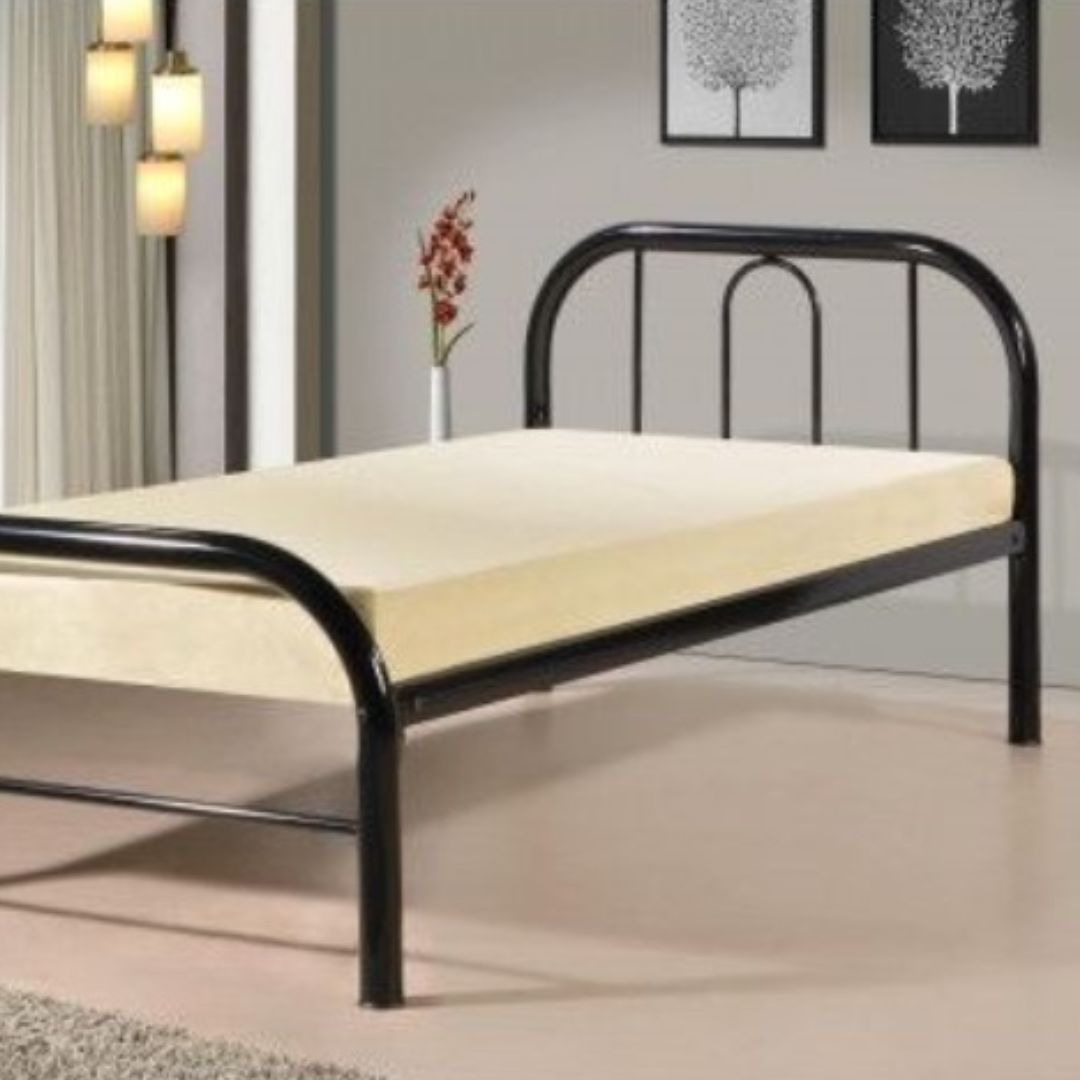 Cama 1 plaza de metal - NEGRO