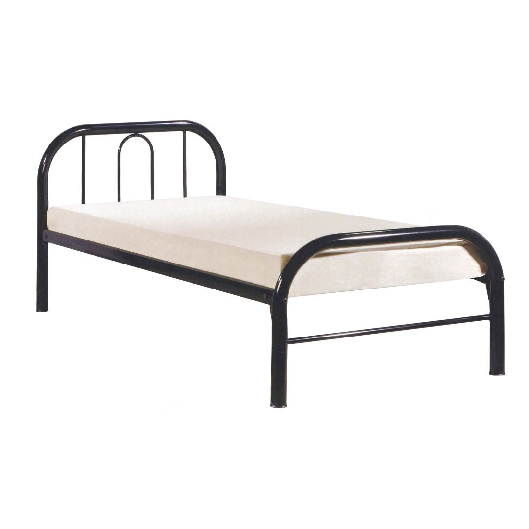 Cama 1 plaza de metal - NEGRO