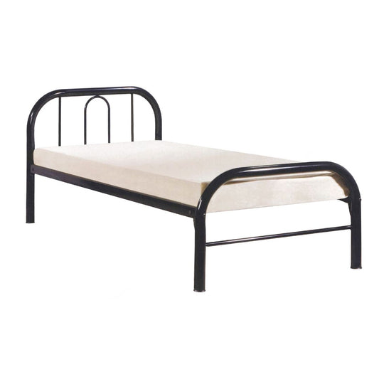Cama 1 plaza de metal - NEGRO