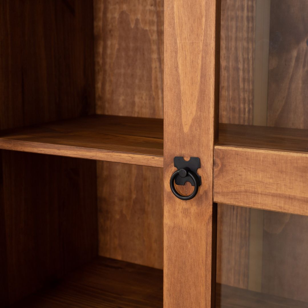 Cristalero 4 puertas y 2 cajones Mexicano - CERA