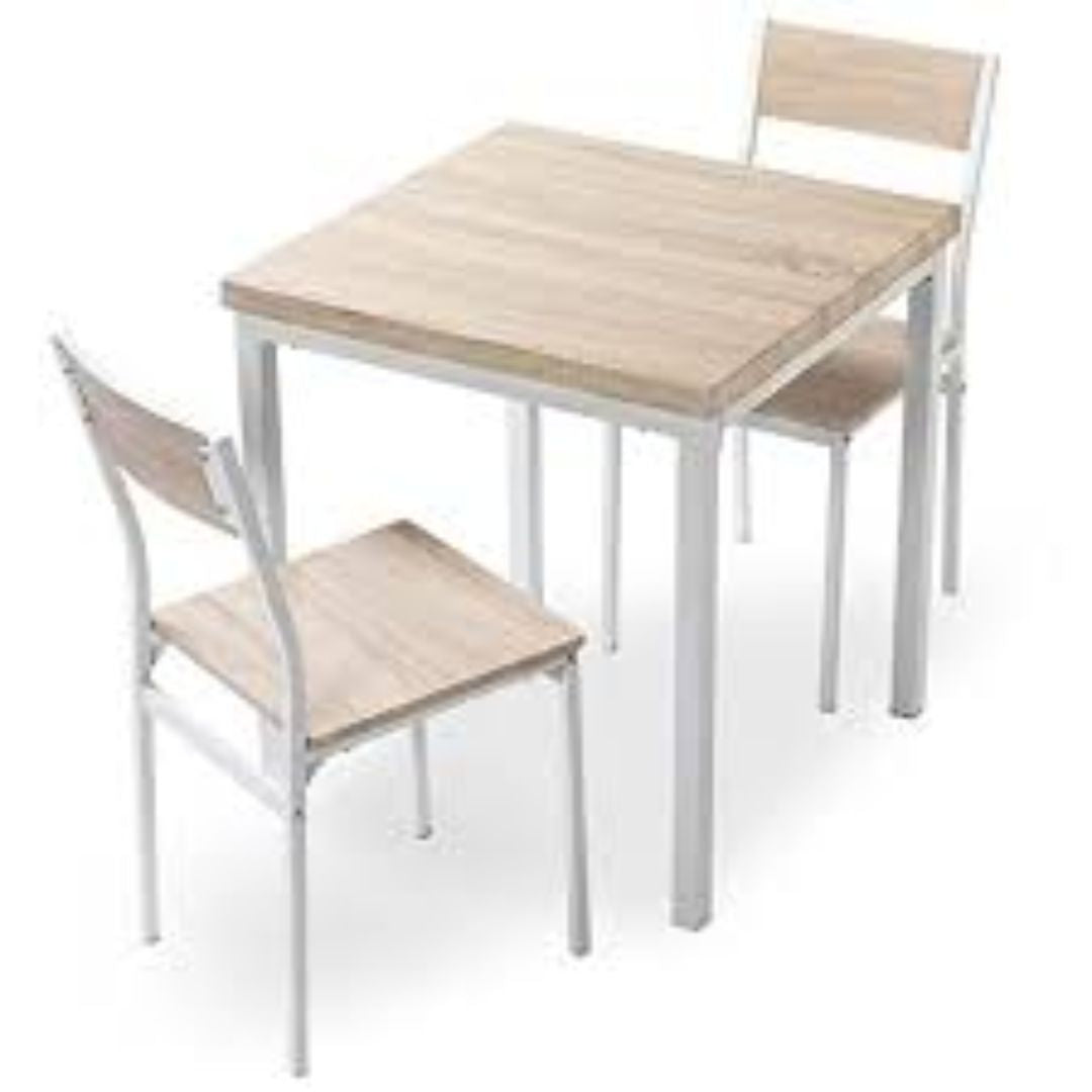 Juego de comedor 2 sillas en caño - 110
