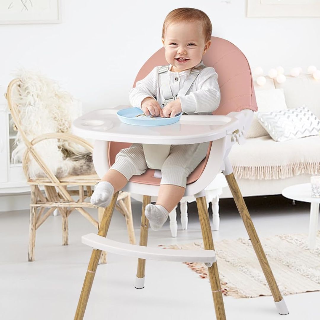 Silla de comedor para bebé - ROSA