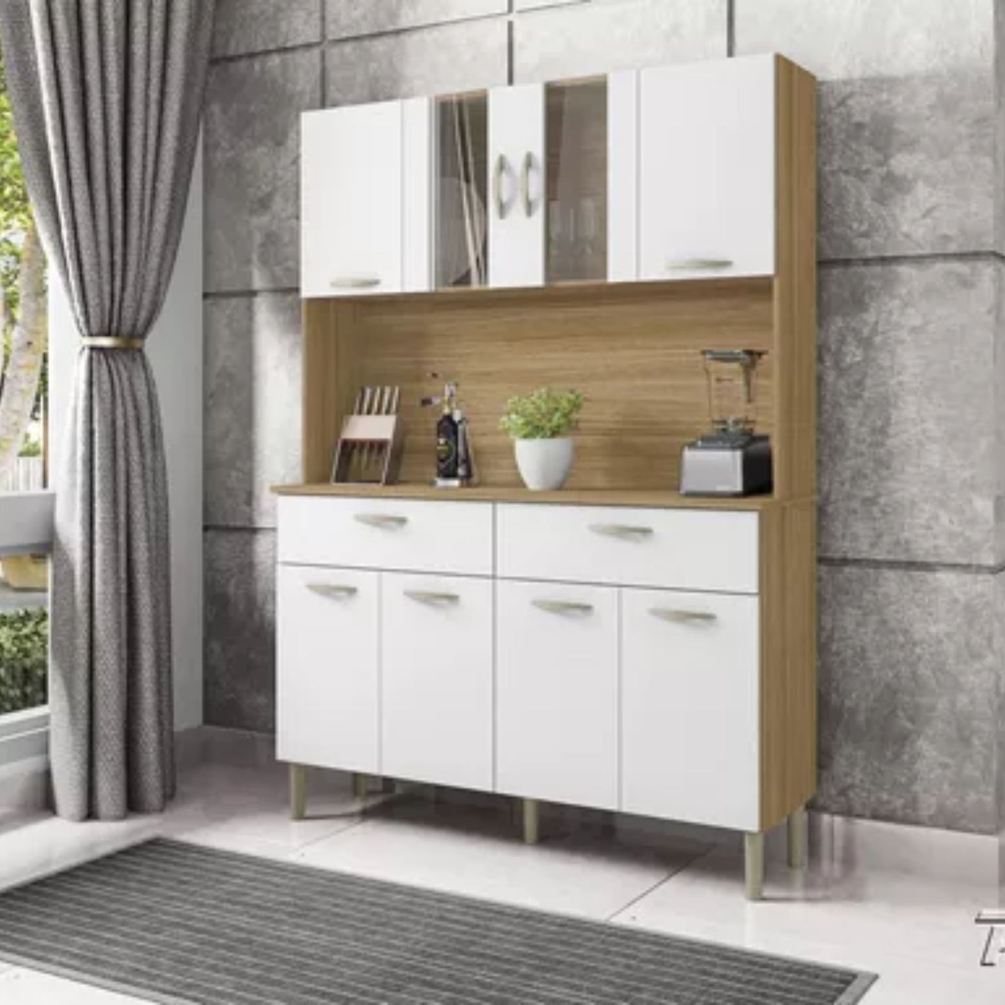 Kit de cocina 8 puertas blanco