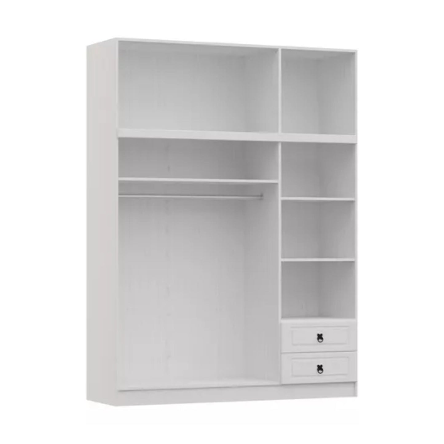 Ropero 6 puertas madera maciza PARÍS - BLANCO