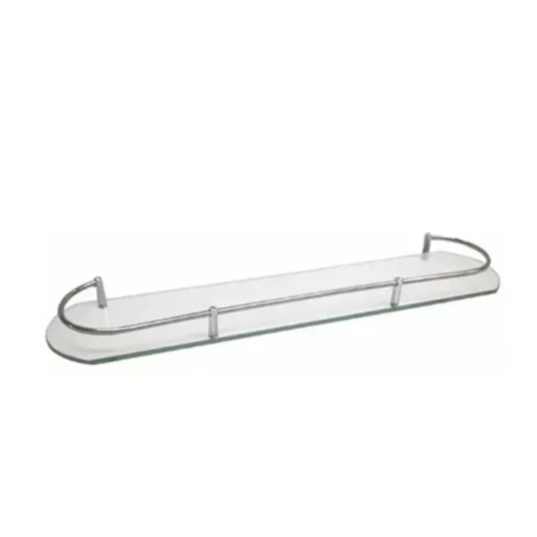 Estante para baño de vidrio