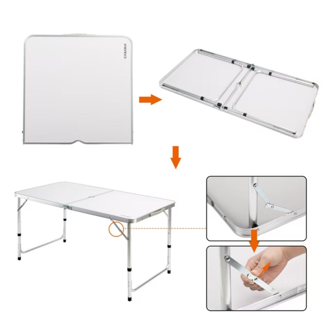 Set Mesa y 4 bancos plegables para camping ML-4002