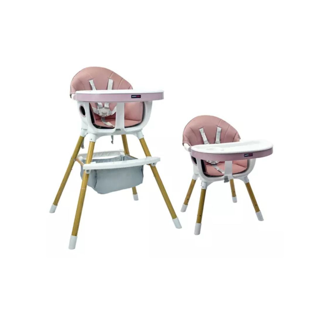 Silla de comedor para bebé rosa