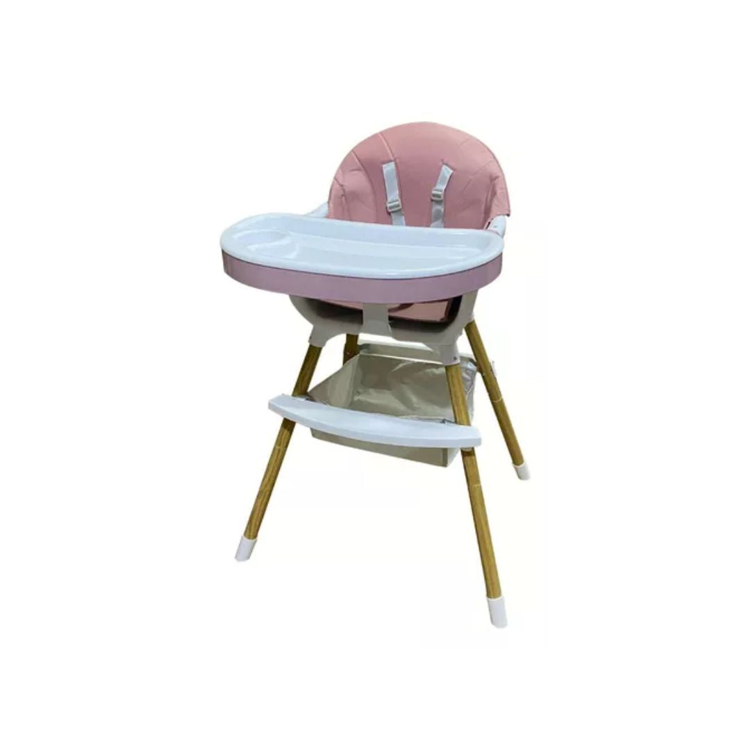 Silla de comedor para bebé rosa