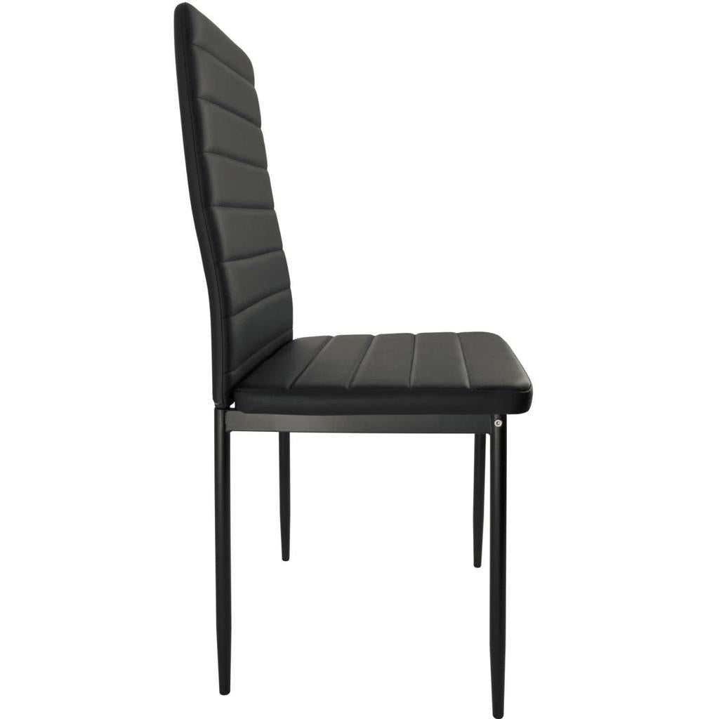 Juego de comedor 6 sillas Avatar - NEGRO