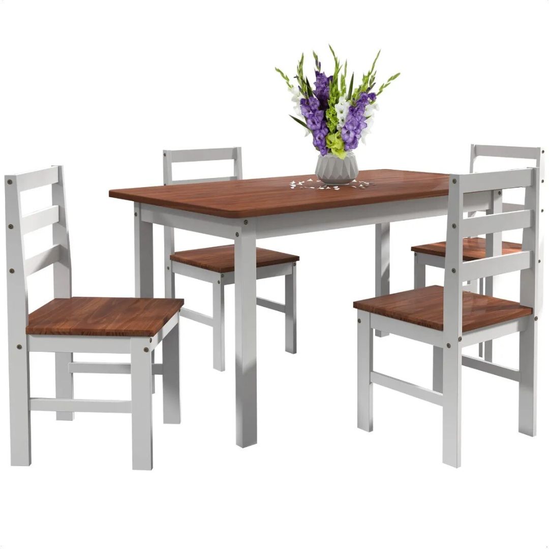 Juego de comedor Mexicano 4 sillas Nevado