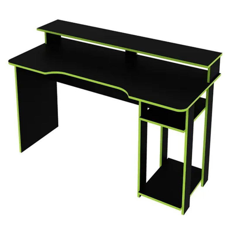 Escritorio gamer con repisa ME 4153 verde