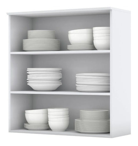 Aéreo 2 puertas C/Vidrio AMERICANA - BLANCO