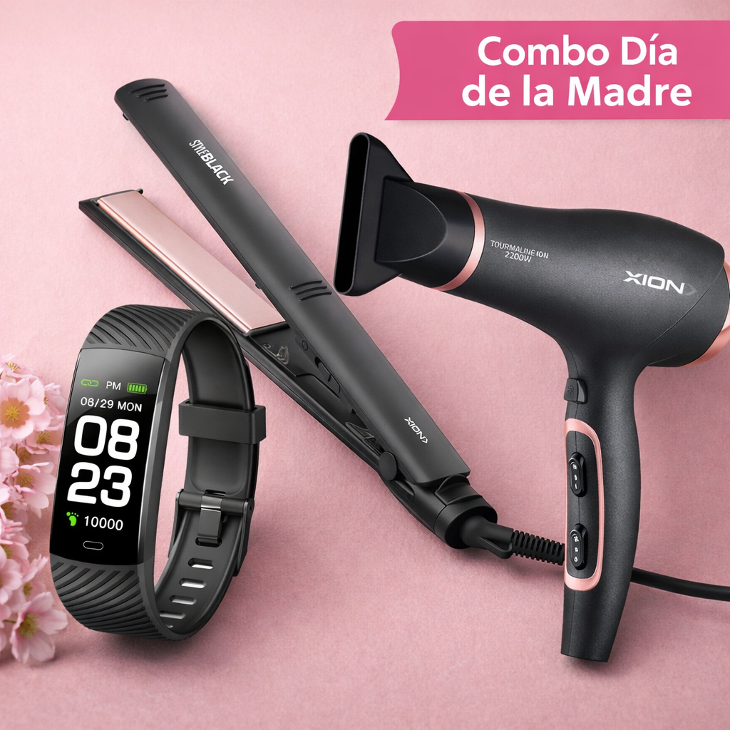 Combo Planchita + Secador + Smartwatch - Xion