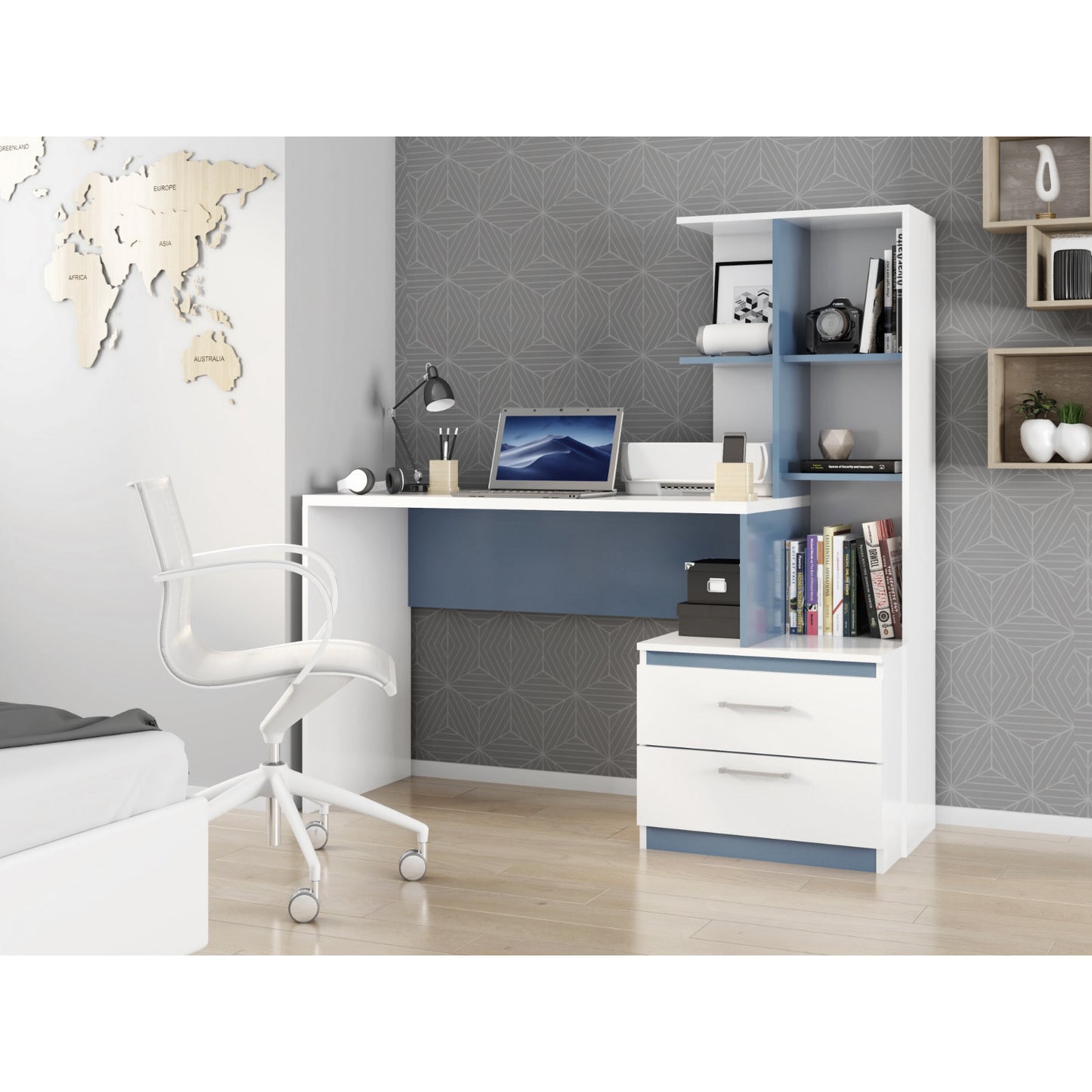 Escritorio Poli - AZUL 001