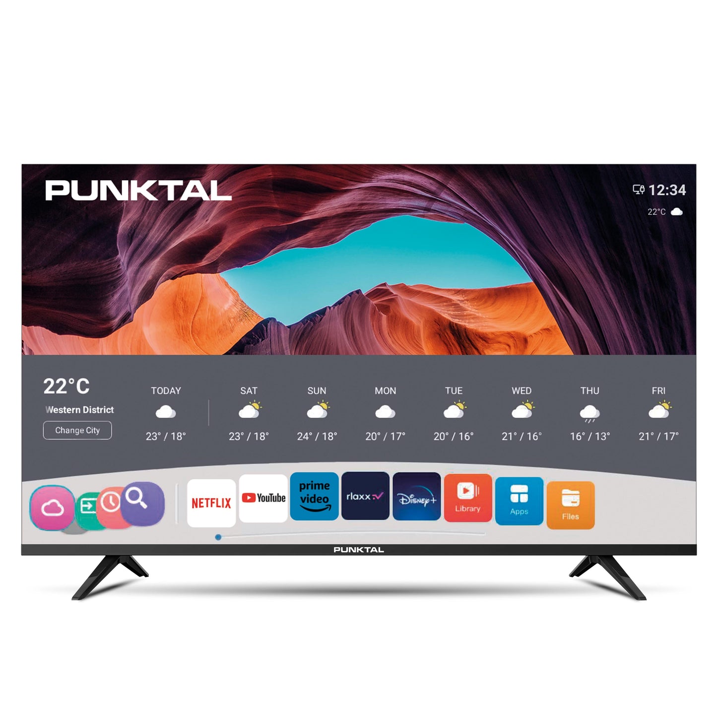 Smart TV 50" - PUNKTAL WhaleOS