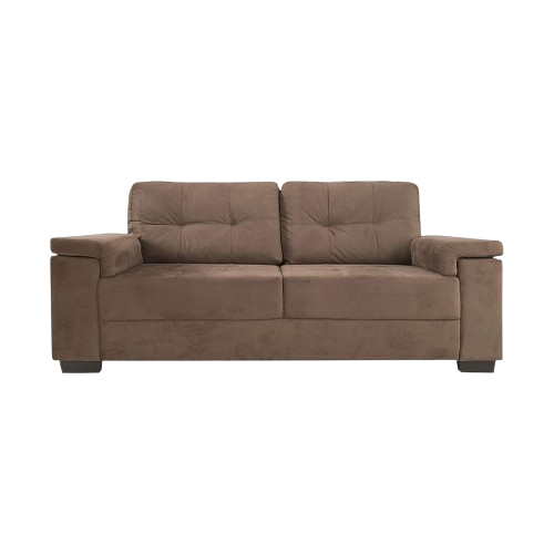 Sofá Luares 3 cuerpos TELA - CHOCOLATE