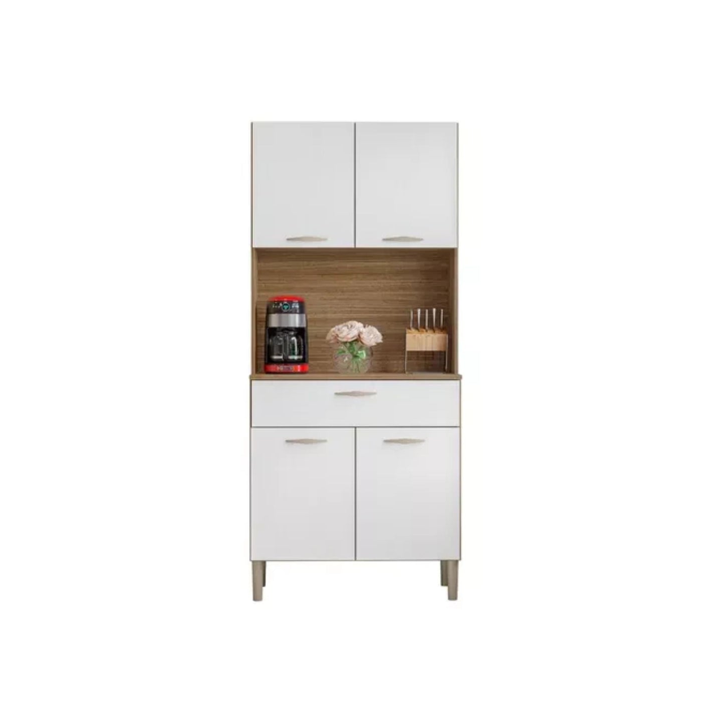 Kit de cocina 4 puertas CRIS - FREIJO/BLANCO