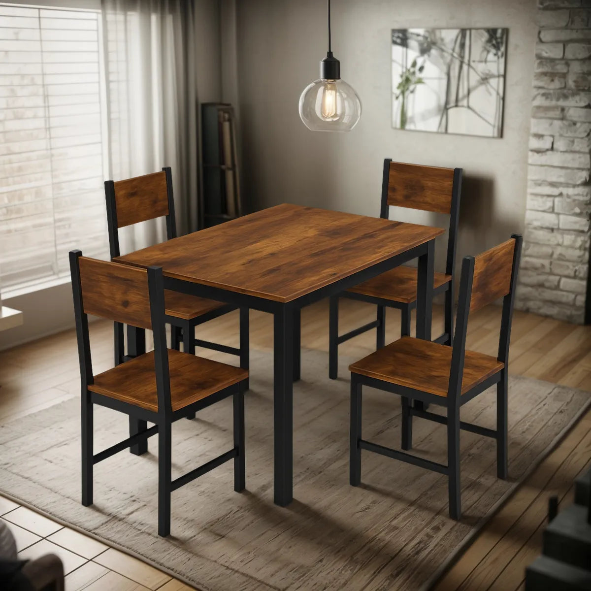 Juego de comedor 4 sillas - DCT002