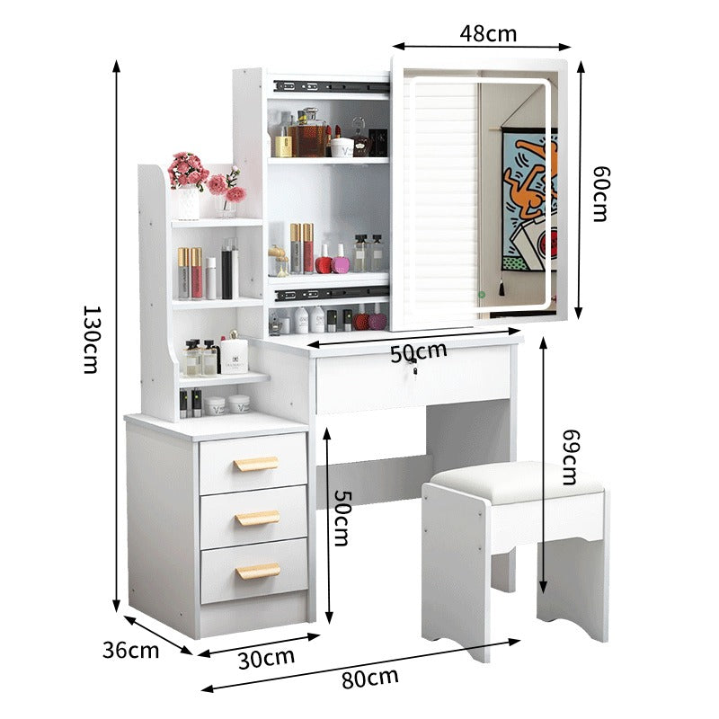 Tocador con Espejo LED Blanco - ESH0020B