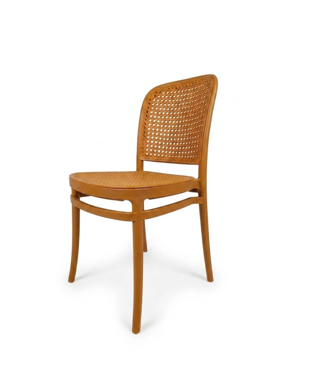Silla de comedor plástico rattan VIENA - BEIGE
