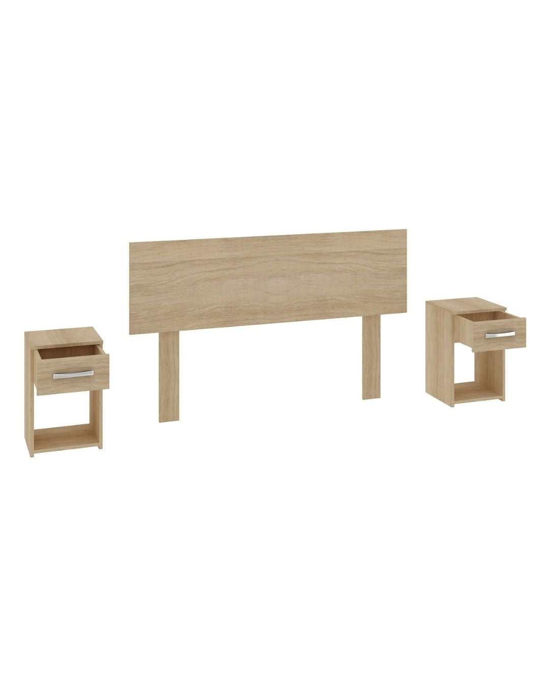 Respaldo 2 plazas con mesas de luz - CR02 - Color:Demolición