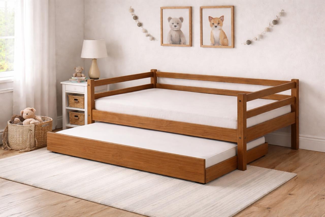 Cama marinera Madera Maciza 80cm - Jade CHOCOLATE