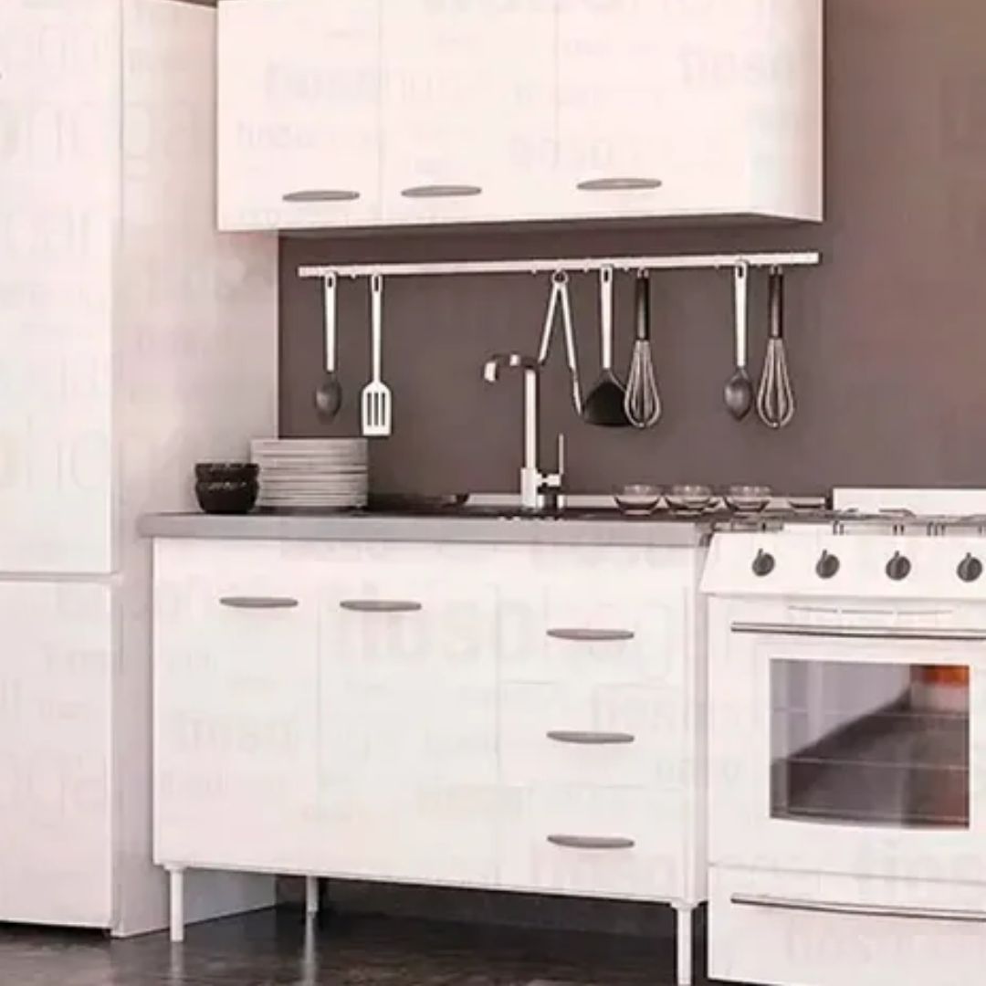 Bajo mesada 2 puertas y 3 cajones BW - BLANCO