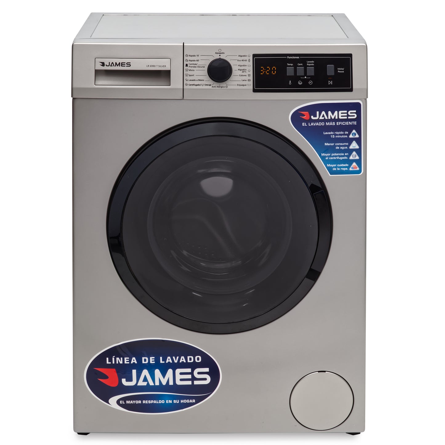 Lavarropas 6kg frontal James LR 6990 BLT
