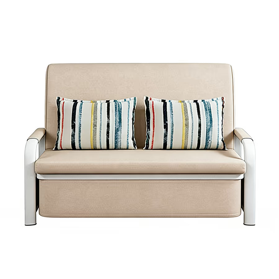 Sofá cama 2 cuerpos plegable en metal ESH0034M - MARRÓN