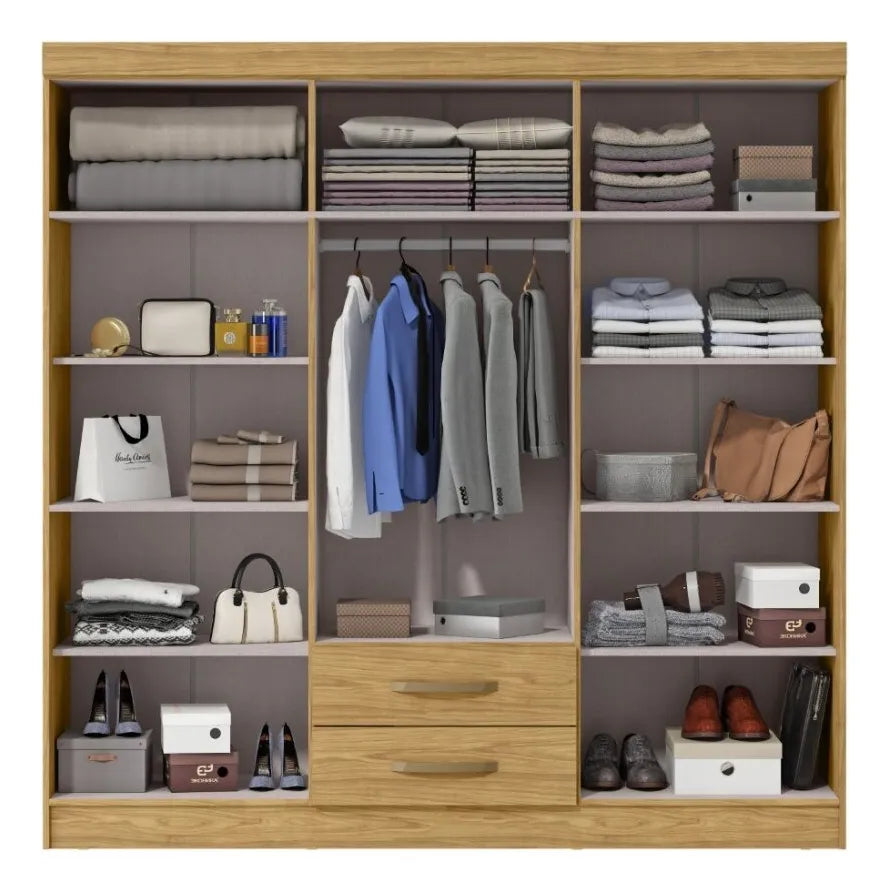 Ropero 6 puertas 2 cajones La Tentación RG126 - MARROCO RIPADO