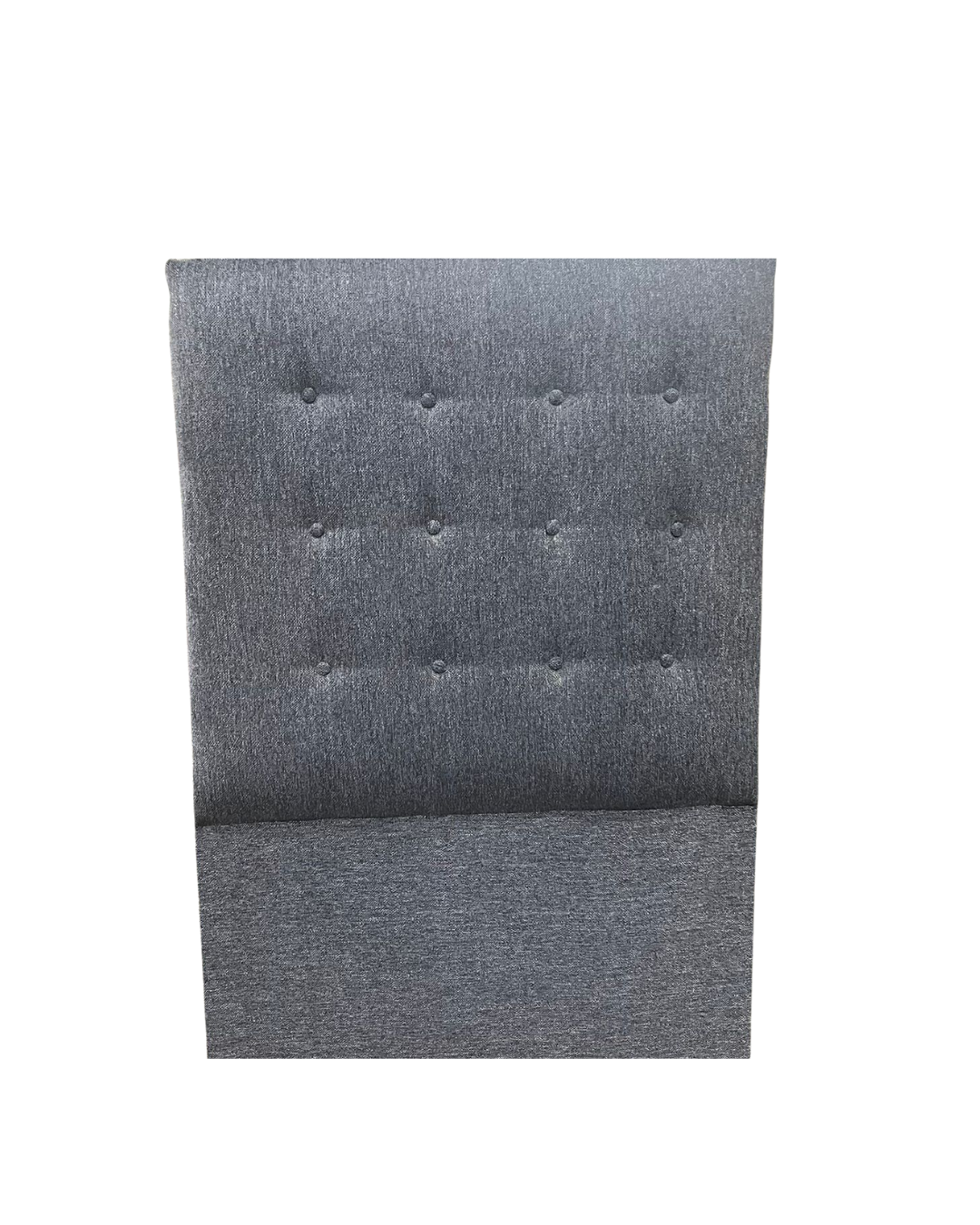 Respaldo 1 plaza capitoneado en tela - GRIS