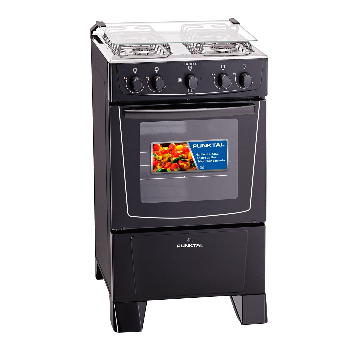 Cocina combinada Punktal PK-509 NEGRO