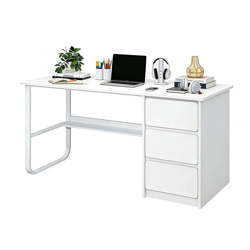Escritorio 3 cajones de metal y MDF ESH0030 - BLANCO