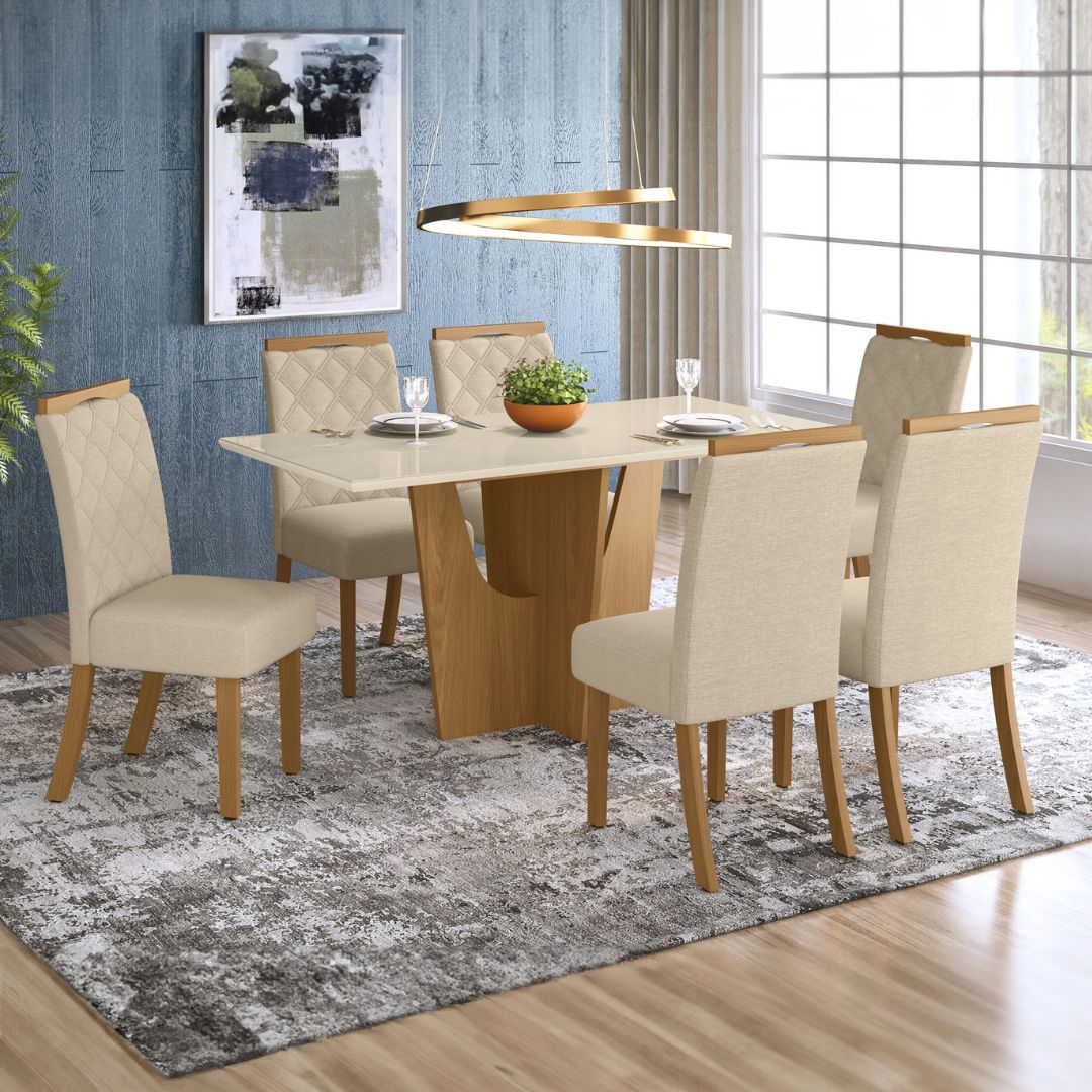 Juego de comedor 6 sillas - MADRID