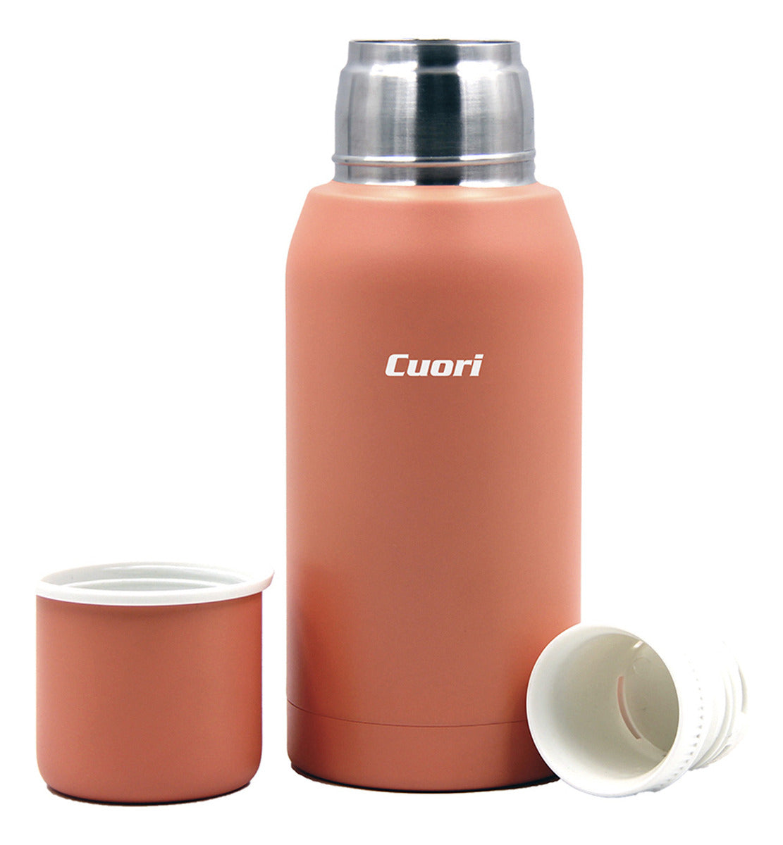 Termo Botti Con Tapa Cuori 750 Ml - TERRACOTA