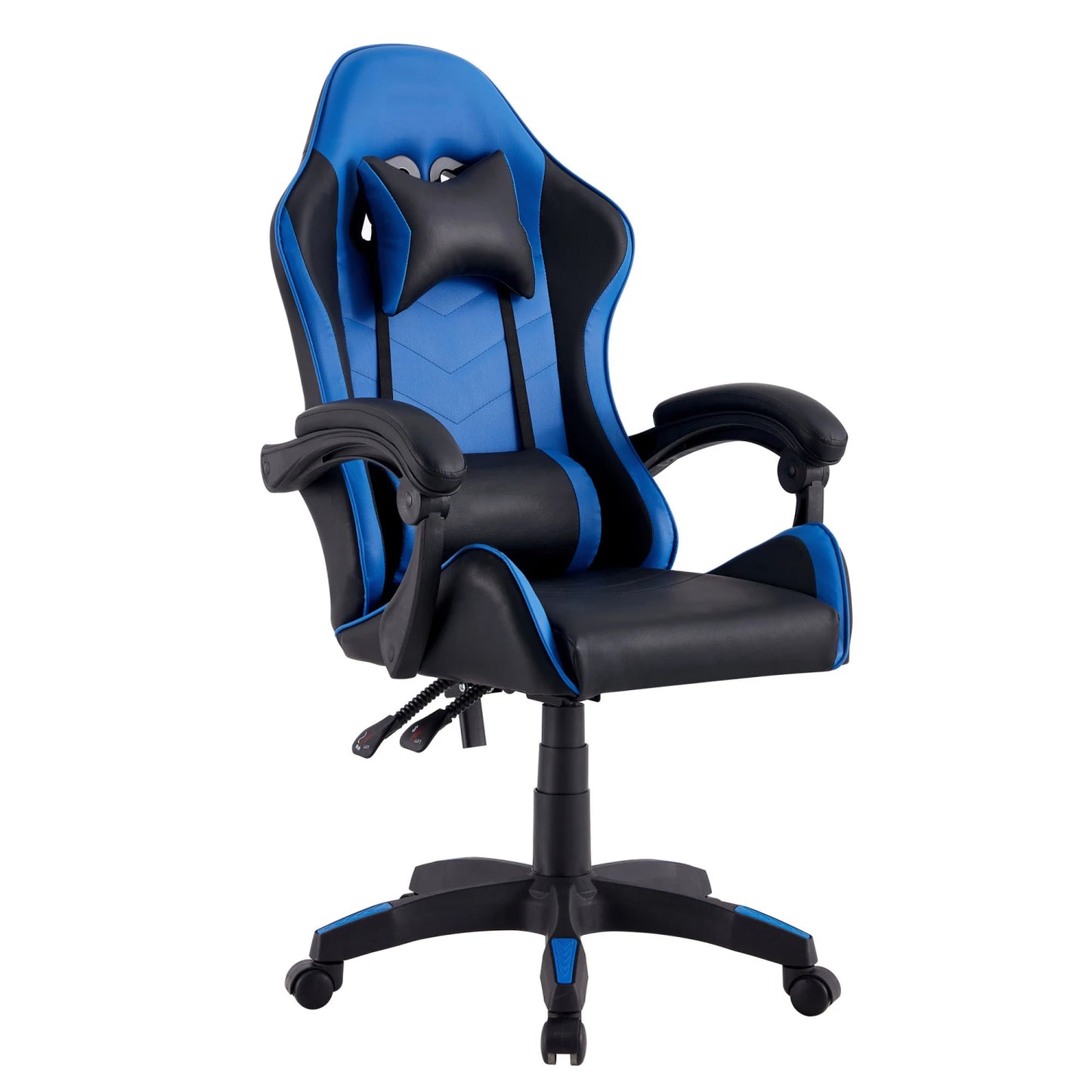 Silla de escritorio Gamer PU - MAX - Color:Azul/Negro - 001