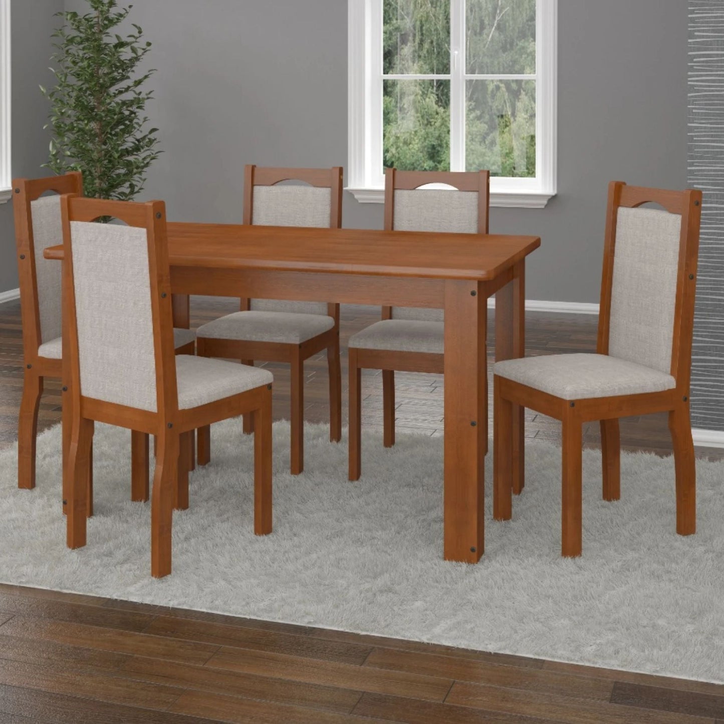 Juego de comedor 6 sillas - LETICIA