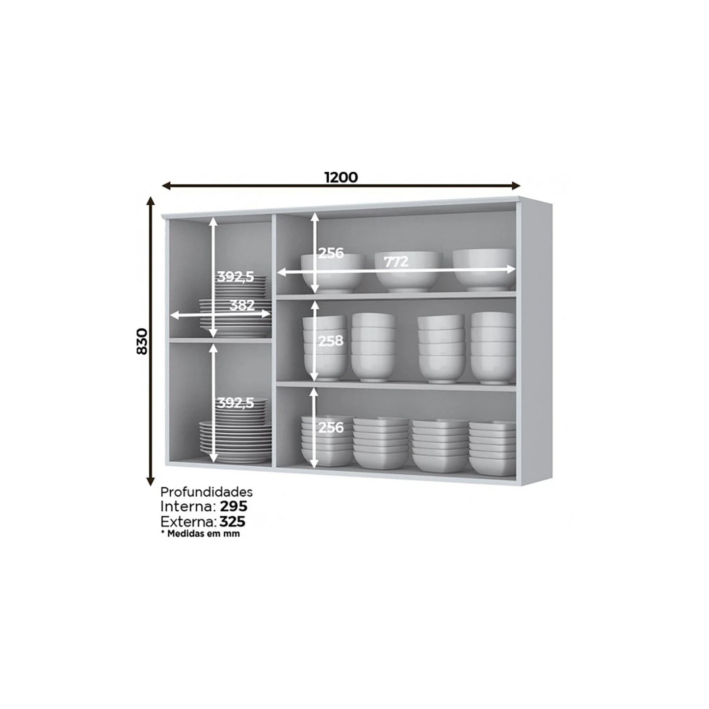 Aéreo 3 puertas AMERICANA - BLANCO