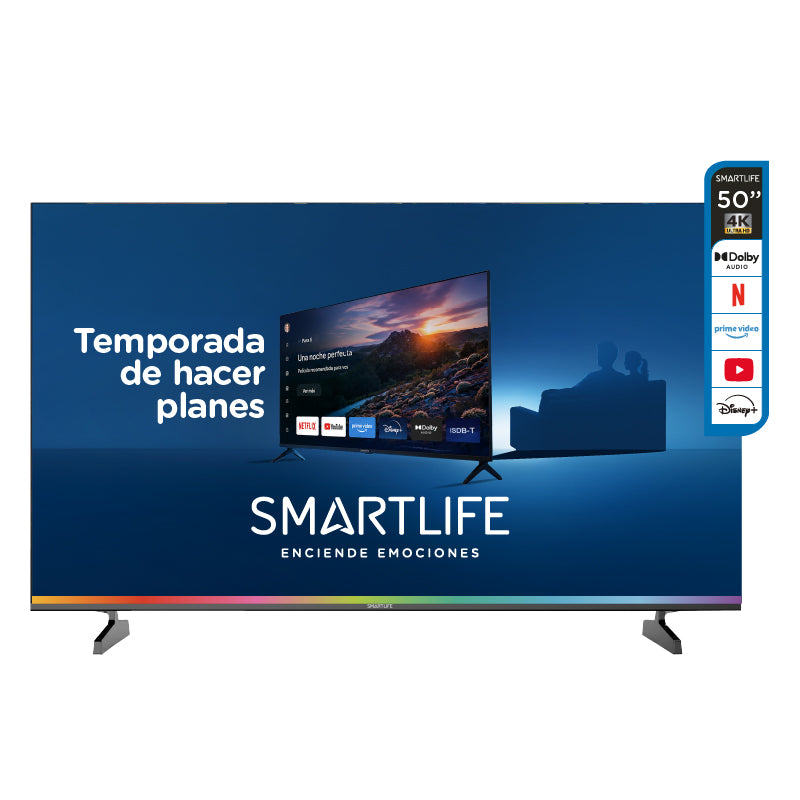 Smart TV 50" QLED Smartlife - SL-TVQ50SMT