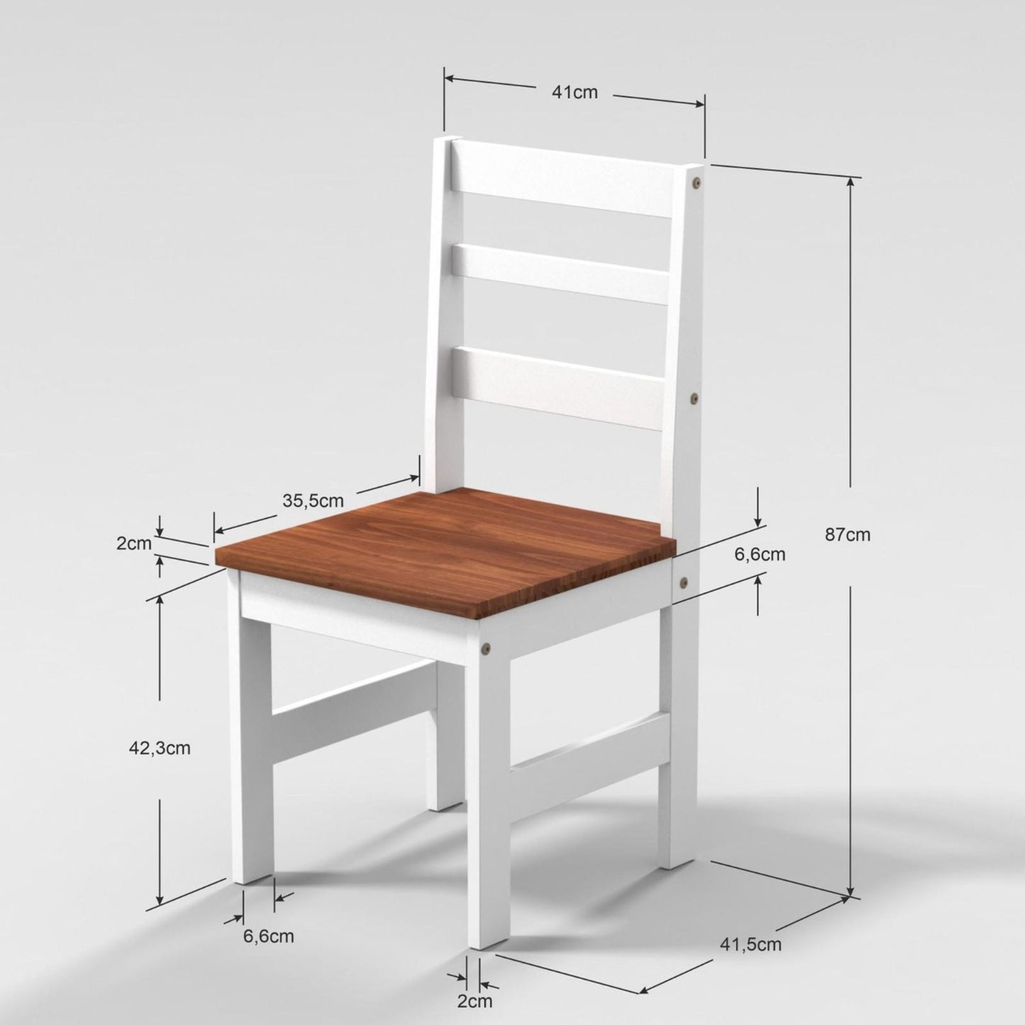 Silla Mexicana de madera maciza - NEVADA