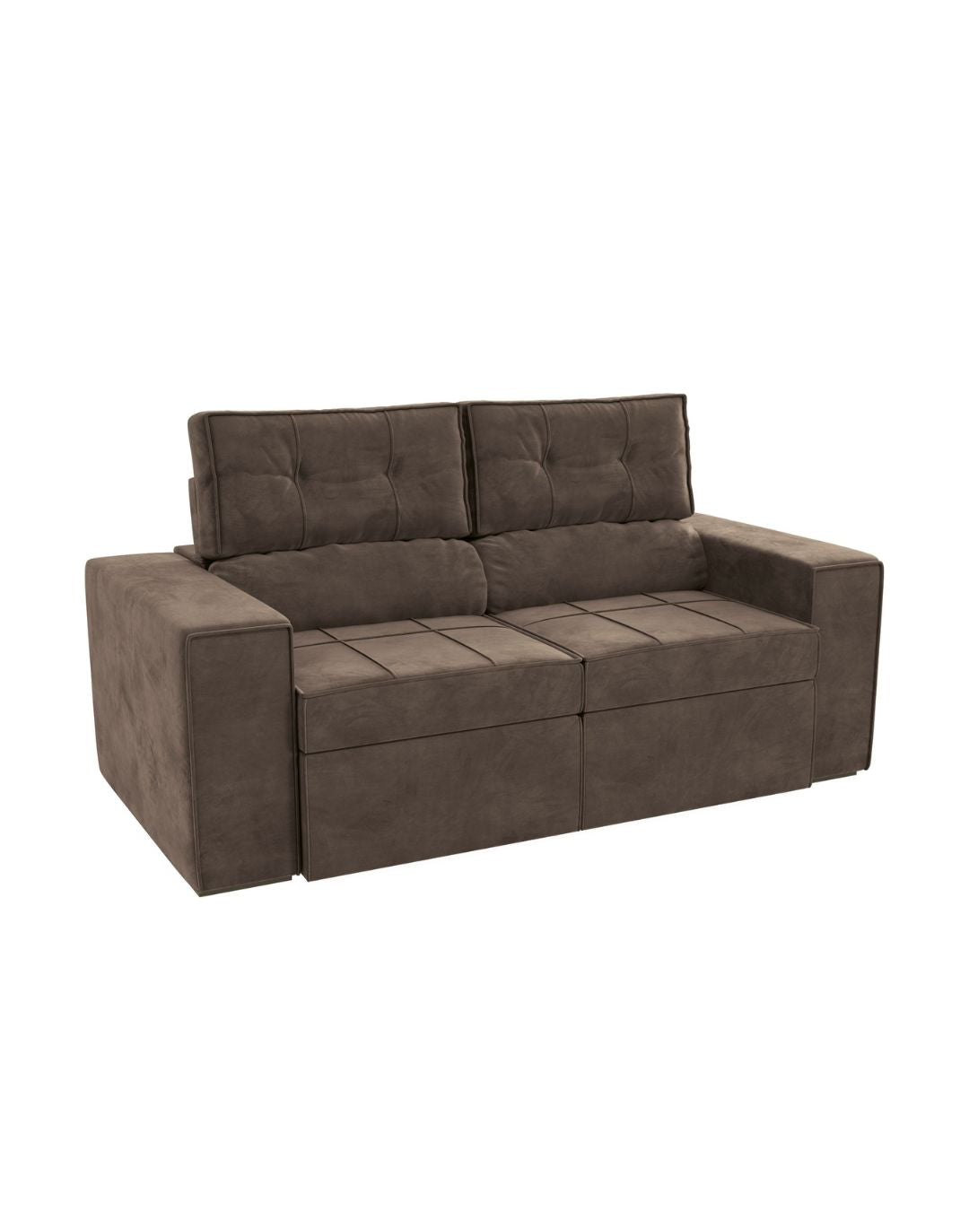 Sofá Reclinable Extensible 3 cuerpos esquinero - Lanus - Color:Marrón