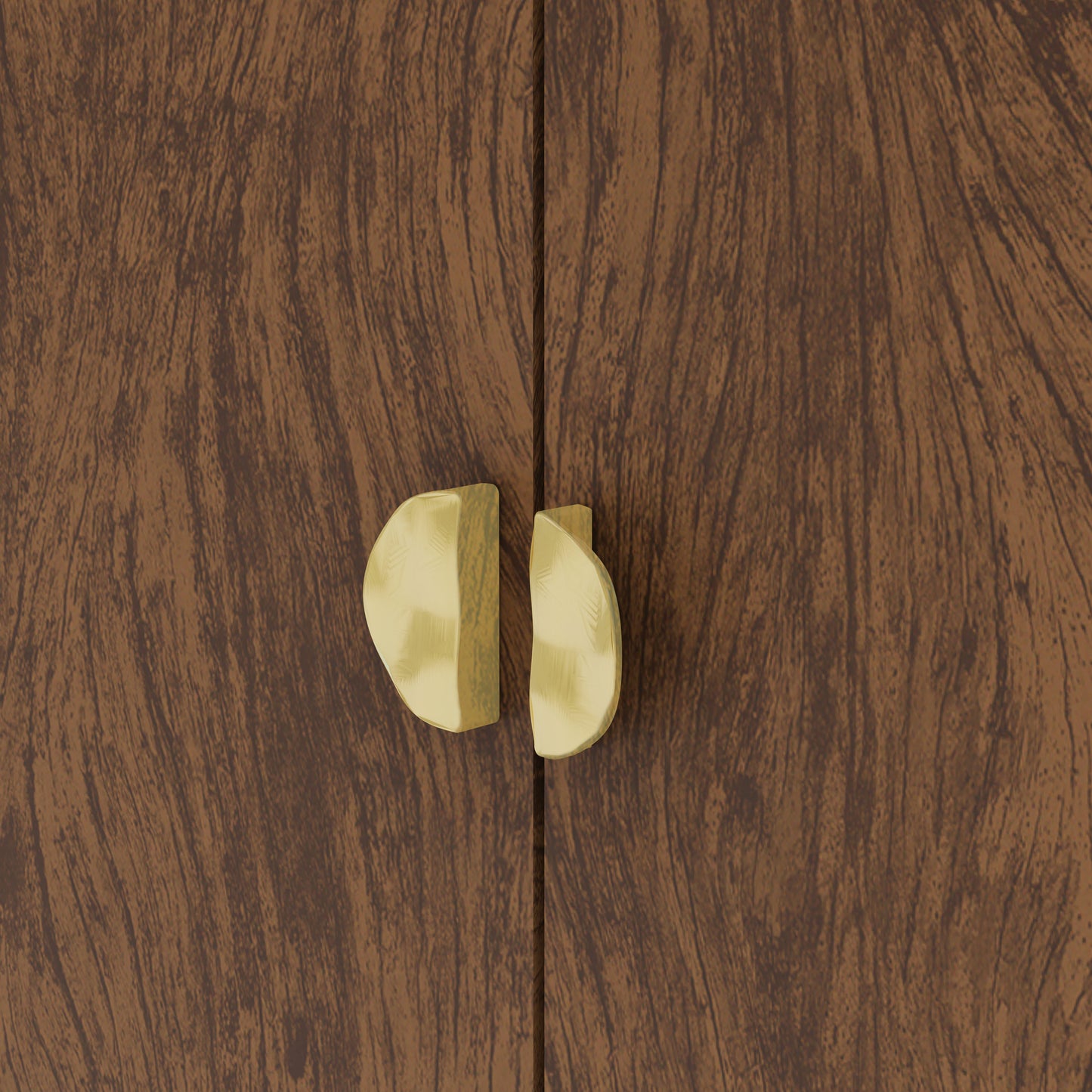 Ropero con cómoda CRISTAL - IMBUIA/RÚSTICO