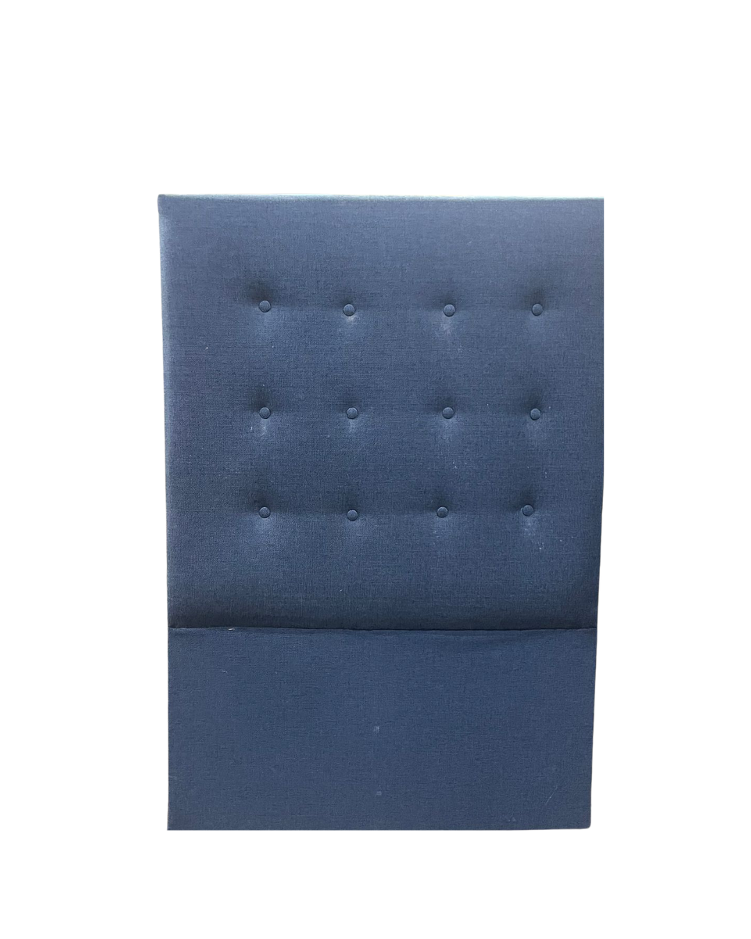 Respaldo 1 plaza capitoneado en tela - AZUL