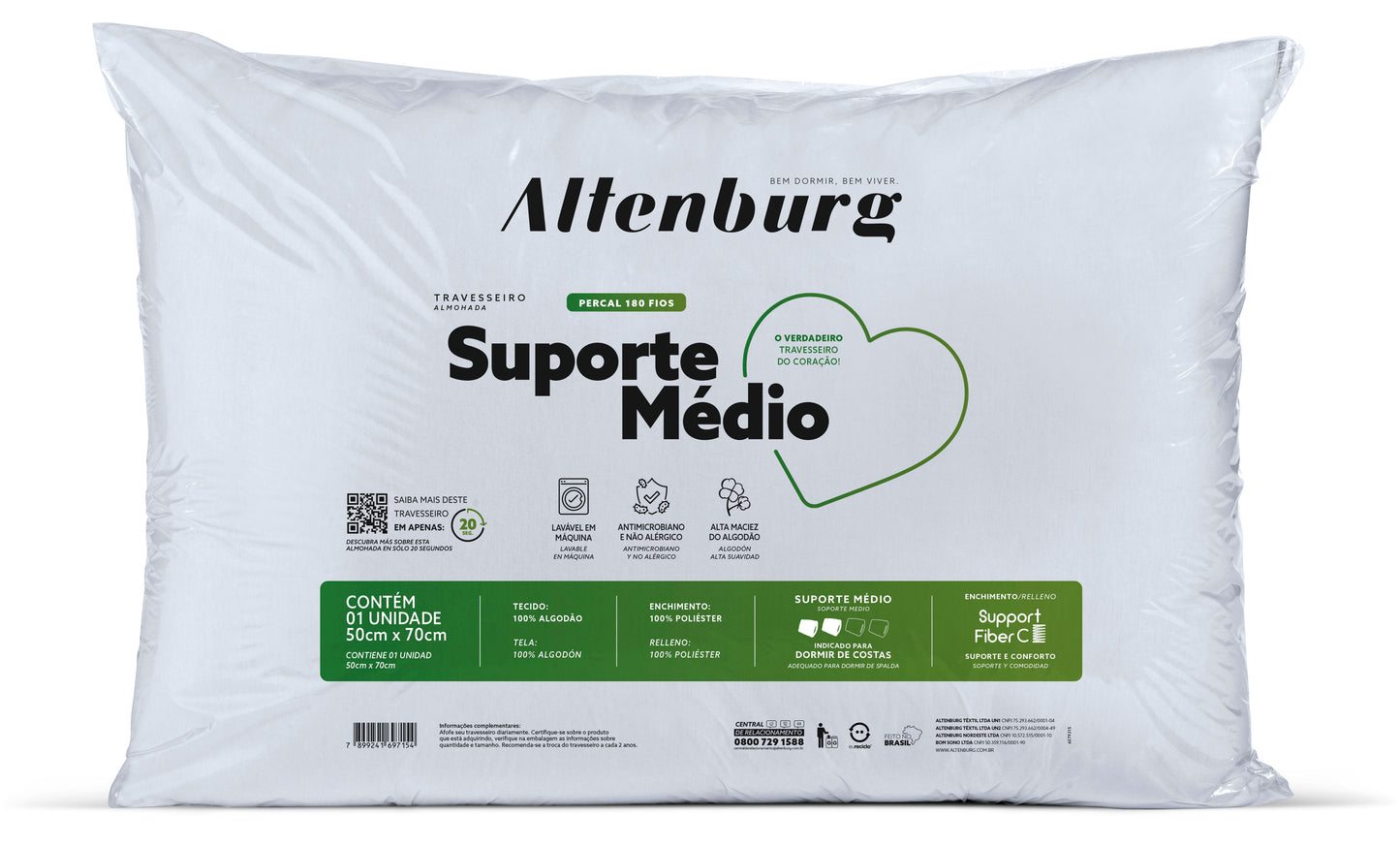 Almohada Altenburg soporte Medio