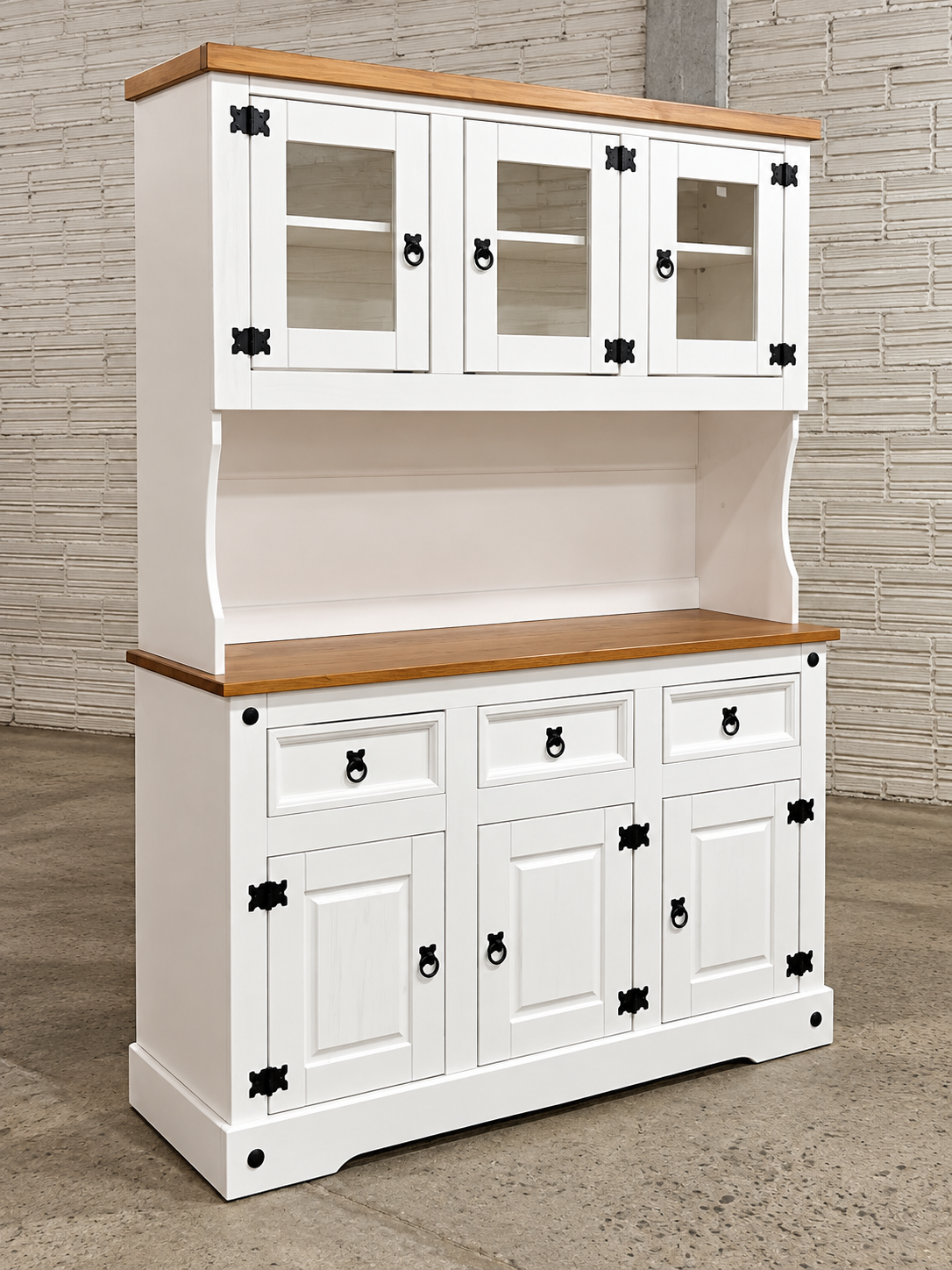 Cristalero en madera maciza NEVADO - CH9184B