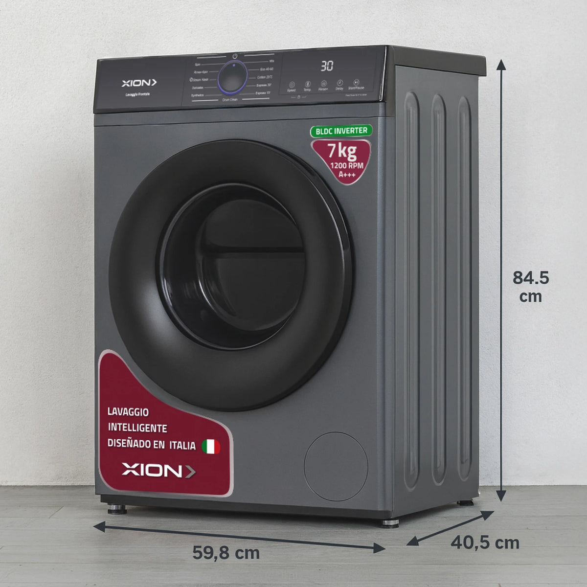Lavarropas carga frontal 7Kg Inverter XION - XI-LAV66X-CU