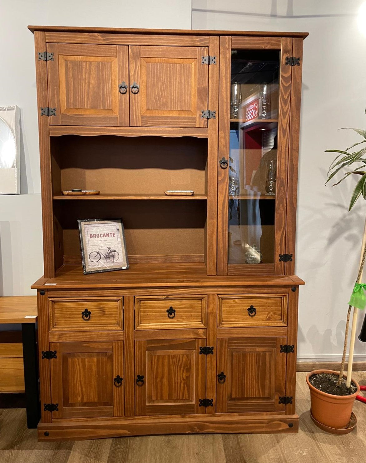 Cristalero 6 puertas y 3 cajones Mexicano CS240 - CERA